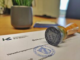 Dienstsiegel der Verwaltungsgemeinschaft Dienstsiegel der Verwaltungsgemeinschaft