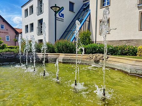 Brunnen vor der Geschäftsstelle der Verwaltungsgemeinschaft